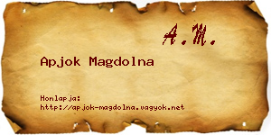 Apjok Magdolna névjegykártya